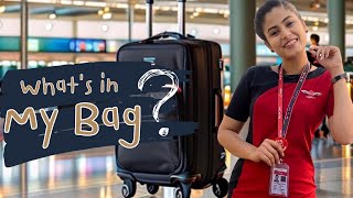 What’s in my bag  Cabin Crew Vlog 4 [upl. by Ytsanyd]