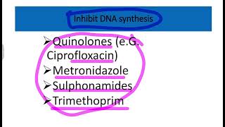 Mechanism of antibiotic Clinical microbiology MRCS question solve CRACK MRCS [upl. by Fredkin]