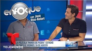 Roberto quotManos de Piedraquot ante la película sobre su vida  Enfoque  Noticias Telemundo [upl. by Gnod]