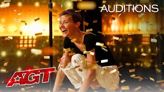 Golden Buzzer Nightbirdes Original Song Makes Simon Cowell Emotional  Americas Got Talent 2021 [upl. by Nosille]