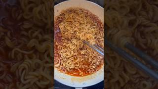 HOT AND SPICY KIMCHI RAMEN shorts koreanfood ramen cooking kimchi spicy food fyp [upl. by Nirek]