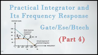 Practical Integrator and its Frequency Response OpAmp Lec 14 [upl. by Nanoc]