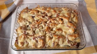 Recette de gratin aux pommes de terre  Un gratin de pommes de terre à la bechamel facile rapide [upl. by Atsyrhc395]