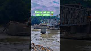 Nepal army are about to set bailey bridge at khurkot nepalarmy reels foryou nature [upl. by Lydie]