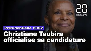 Présidentielle 2022 Christiane Taubira a officialisé sa candidature [upl. by Ayek292]