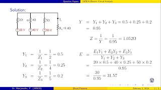 Millmans Theorem Example 1 [upl. by Anotyal]