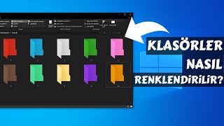 Windows 10 Klasör Rengi Değiştirme  KLASÖR SİMGESİ DEĞİŞTİRME WINDOWS 7810 [upl. by Arrotal]