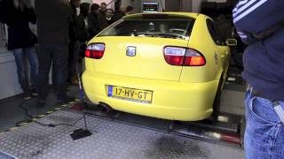 ND Seat Leon 20VT Dyno run Rica Engineering 217Bhp [upl. by Shafer]