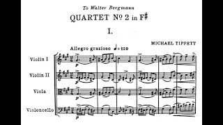 Michael Tippett — String Quartet No 2 194142 wscore [upl. by Yrrok]