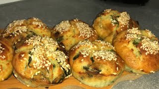 Mufinsa të njelmët me spinaq Për musafirët në çaj Salty muffins with spinach So yummy for guest👌 [upl. by Adlei]