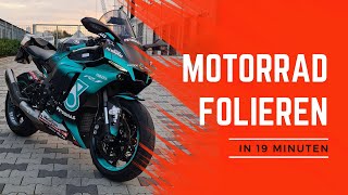 HOW TO Motorrad folieren in 19 Minuten [upl. by Mahmoud]