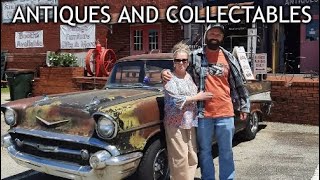 Antique Hunting at Antiques and More in Statham GA Porcelain signs Advertising Collectables Etc [upl. by Wenger38]