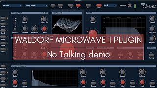 Waldorf Microwave 1 Plugin  No talking demo [upl. by Ogires944]