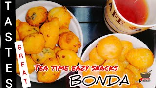 Bonda recipe One batter two types of bonda  Sweet amp spicy bonda  Tastesgreat [upl. by Riem]