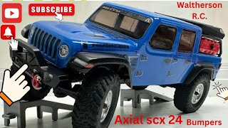 Axial scx 24 gladiator Bumper installation [upl. by Attenev]