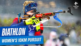 Biathlon  Womens 10km Pursuit  Full Replay  Beijing2022 [upl. by Braynard]