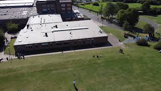 Harlington Upper School from the air [upl. by Sebbie]