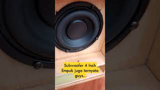 Test Subwoofer 4 inch buat Dangdutan shorts [upl. by Idelson]