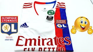 Olympique Lyonnais jersey HOME kit 2122 Heat RDY Unboxing amp Review  ASMR [upl. by Adnih]