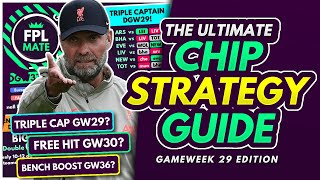 THE ULTIMATE CHIP STRATEGY GUIDE  GW2938 Free Hit Wildcard Bench Boost Explained  FPL 202122 [upl. by Schick855]