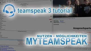 TeamSpeak 3 Anleitung myTeamSpeak einrichten  Deutsch PC  TeamSpeakTutorial 08 [upl. by Airotal]