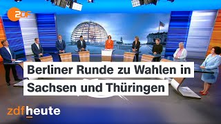 Spitzenpolitiker der Parteien zu den Ergebnissen der Landtagswahlen in Sachsen und Thüringen [upl. by Vacuva]