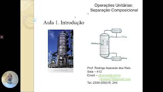 Aula 1  Introdução Geral às Operações Unitárias baseadas em Fenômenos de Transferência de Massa [upl. by Ateiluj]