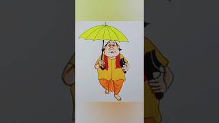 How to drawing Gopal var cartoons  cartoon drawing  shorts drawing cartoon art tiktok [upl. by Kruter]