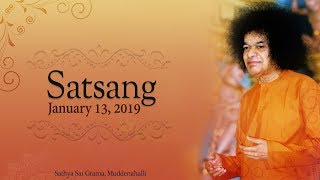 Divine Satsang Live from Muddenahalli  13 January 2019 [upl. by Ikkin]