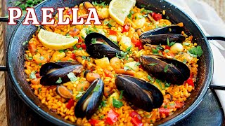 🥘 PAELLA cu fructe de mare  rețeta originală spaniolă cu orez și șofran [upl. by Everest]