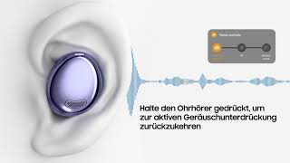 Galaxy Buds Pro Aktive Geräuschunterdrückung und Umgebungsmodus nutzen [upl. by Niran]