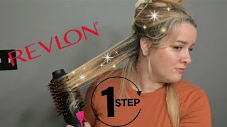 REVLON ONE STEP HAIR DRYER AND HOT AIR BRUSH  FIRST THOUGHTS [upl. by Aicitel167]