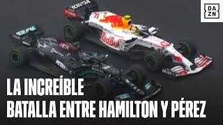 Así fue la épica batalla entre Lewis Hamilton y Checo Pérez en el GP de Turquía  F1 [upl. by Ingra528]