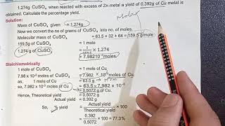 Lec8 Stoichiometric Calculations Example 19 Chap 1 Stoichiometry [upl. by Alliscirp]