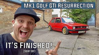 After 18 months It I Finished 1983 Mk1 Golf GTI Restoration 18 20v t Engine Swap [upl. by Ecenahs]