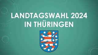 Ergebnis der Landtagswahl 2024 in Thüringen einfach und kurz erklärt [upl. by Eniamreg]