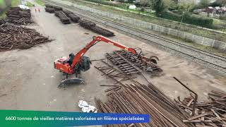 Rénovation de la ligne de fret ChâteauGontiersurMayenne  SablésurSarthe [upl. by Anigal]