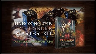 Zweihander Fantasy Horror RPG Starter Kit Unboxing [upl. by Yggep]