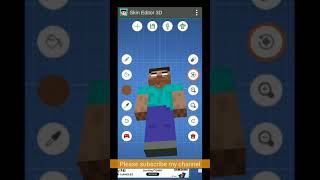 how to make CraftTheHero in skin editor 3D [upl. by Buderus787]