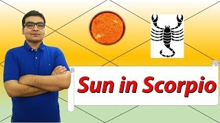 Sun in Scorpio Traits and Characteristics  Vedic Astrology [upl. by Nina859]