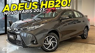 NOVO TOYOTA YARIS XLS SEDAN 2023 COM PREÇO DE HB20 E  BARATO QUE HONDA CITY É BOA OPÇÃO [upl. by Anaderol]