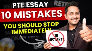 PTE Essay 10 Mistakes  You Should Stop Immediately  Skills PTE Academic [upl. by Kipp222]