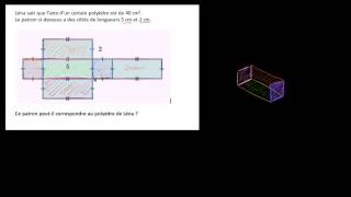Associer un polyèdre à son patron [upl. by Jet479]
