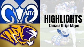 HIGHLIGHTS  Auténticos Tigres UANL vs Borregos Tec Monterrey  Semana 5 Liga Mayor ONEFA 2024 [upl. by Ettenajna]