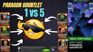 Paragon Gauntlet 1 VS 5 hearthacker mcoc [upl. by Ora]