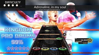 Clone Hero  Kingdom by Downstait Cody Rhodes WWE Theme  Pro Drums 99 6 Stars [upl. by Shari]