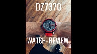 Diesel Mens Watch DZ7370 Review  Unboxing  The Diesels BIG Red watch [upl. by Robinetta]