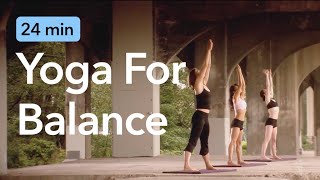 Namaste Yoga 207  Extended Leg Balancing Class with Kate Potter [upl. by Anaeli]