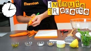 1 Minute 1 Recette  Carottes à la marocaine [upl. by Xila]