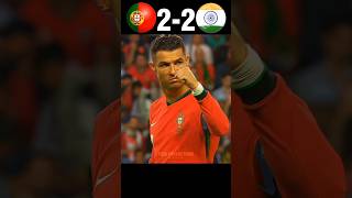 Ronaldo Destroyed Sunil Chhetri  Portugal vs India Final World Cup 2026 Imaginary football shorts [upl. by Lam]